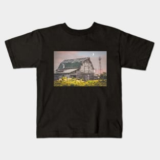 Vintage Alberta Barn Kids T-Shirt